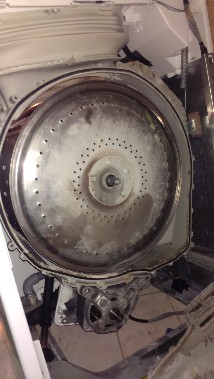 Вскрытие бака в вертикальной стиральной машине